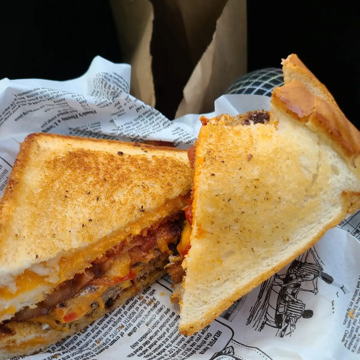 Grilled Cheeseburger Platter