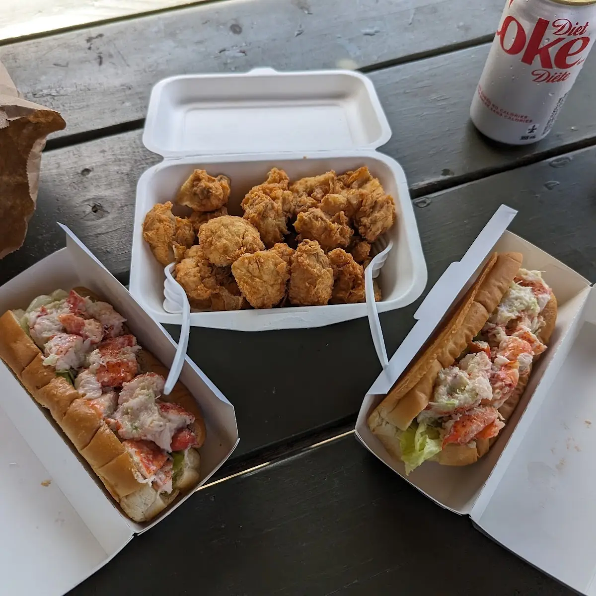 Lobster Rolls 2 and Fried Mushrooms