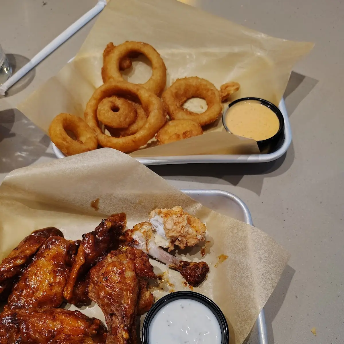 Chicken and Onions Rings