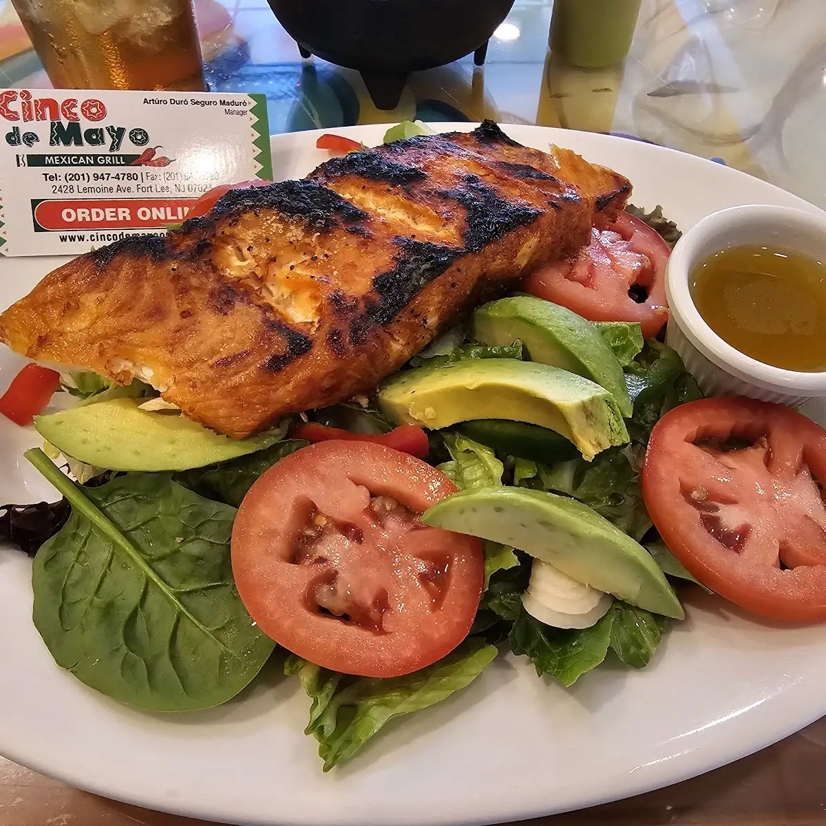 Grilled Salmon WZ Salad