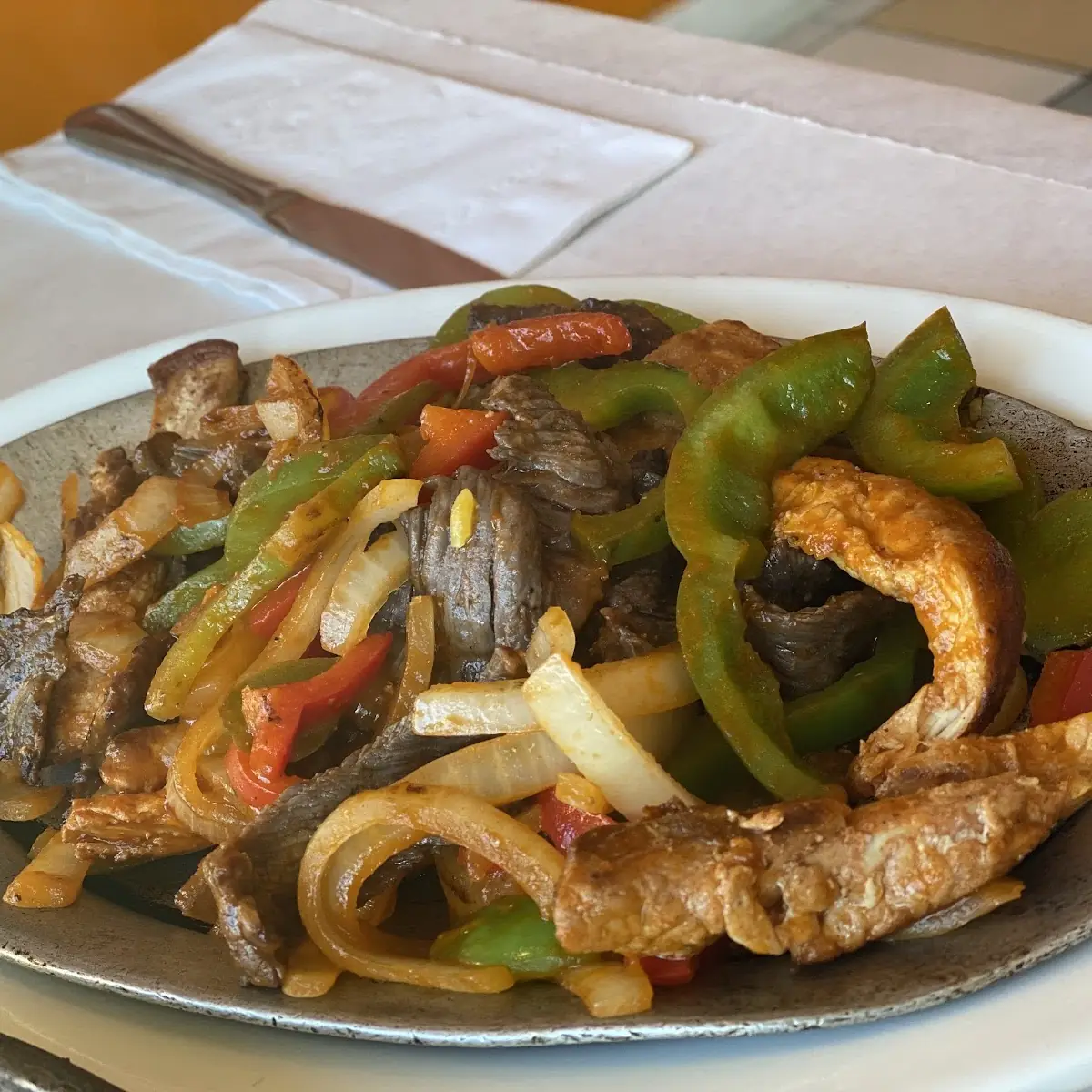 Steak Fajitas Serves 10