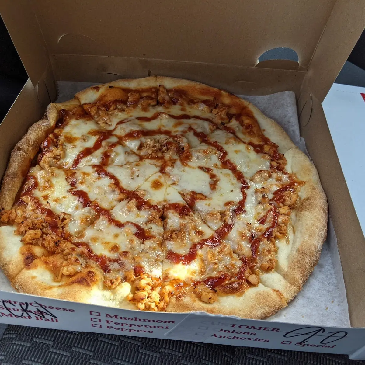Personal BBQ Chicken Pizza A