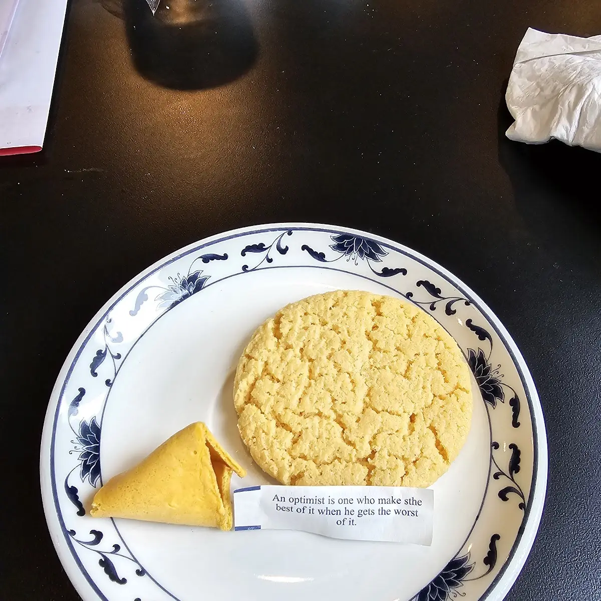 Almond Cookie and Fortune Cookie