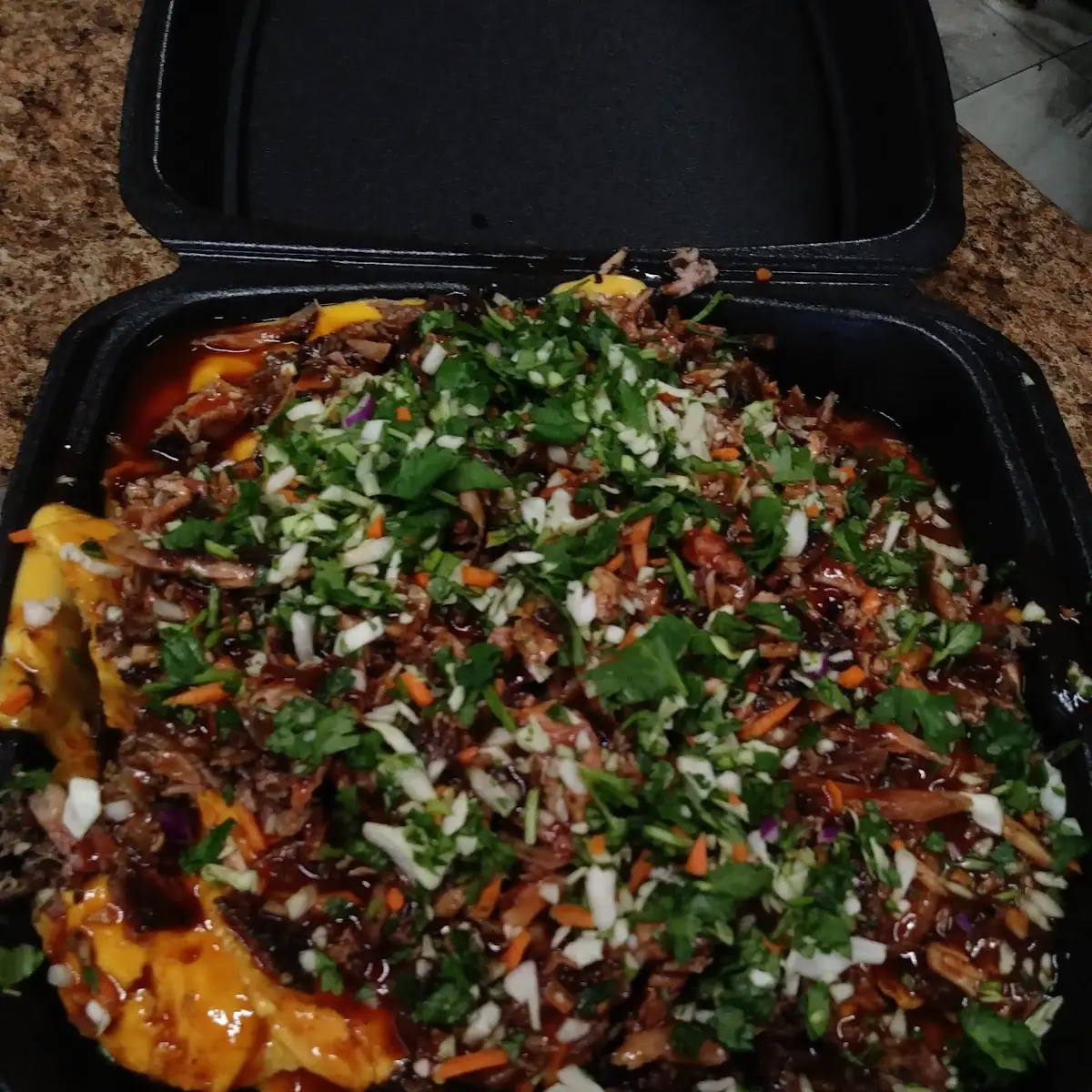 BBQ Chicken Nachos Supreme