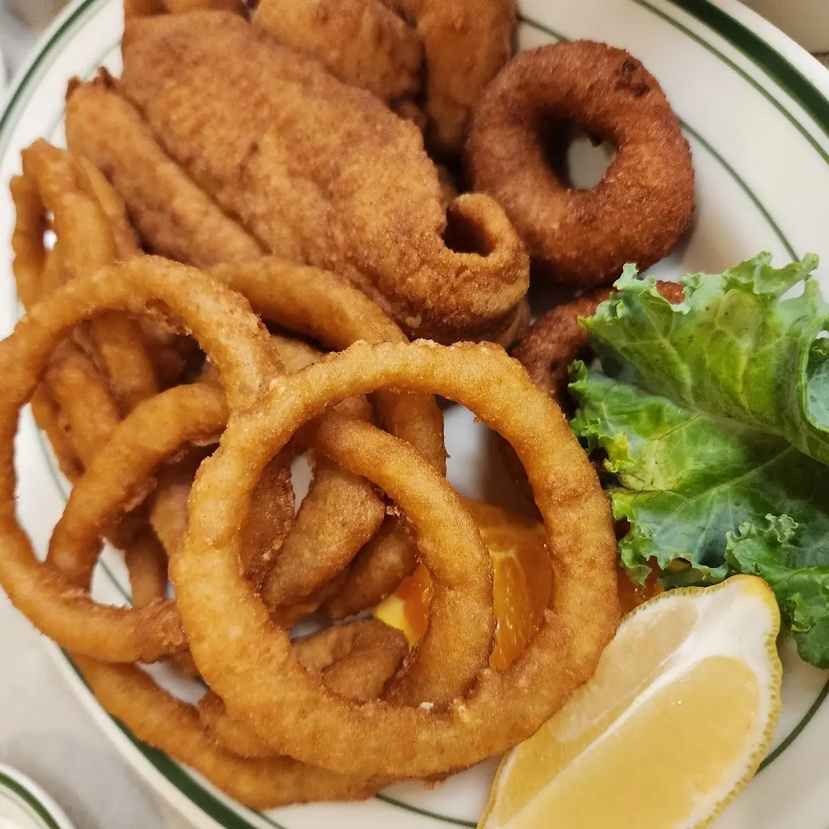 Fried Catfish & Onion Rings