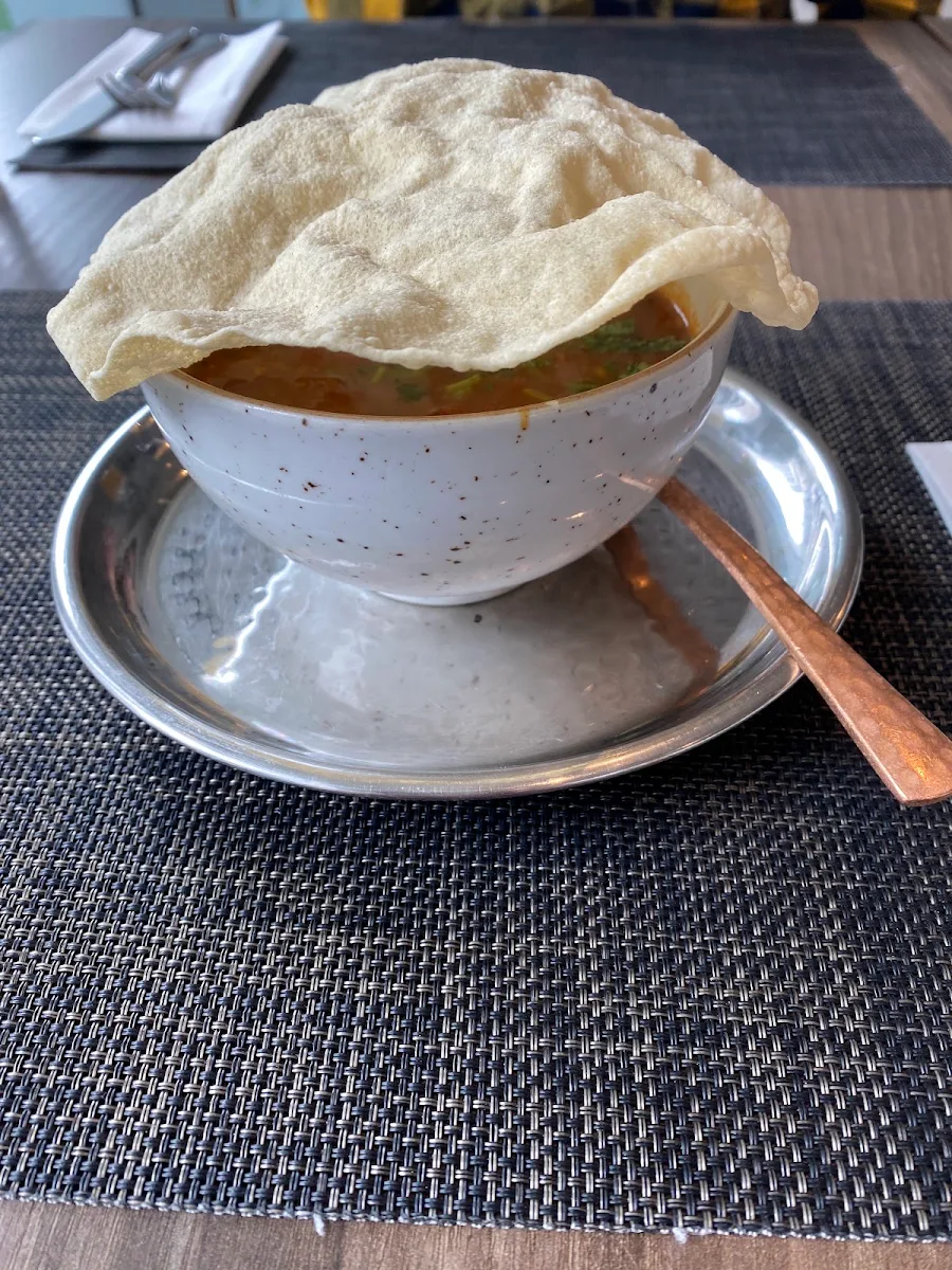 Pappadum Basket, Thali