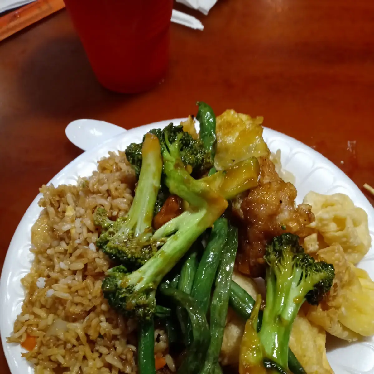 Triple Delight with Garlic Sauce
