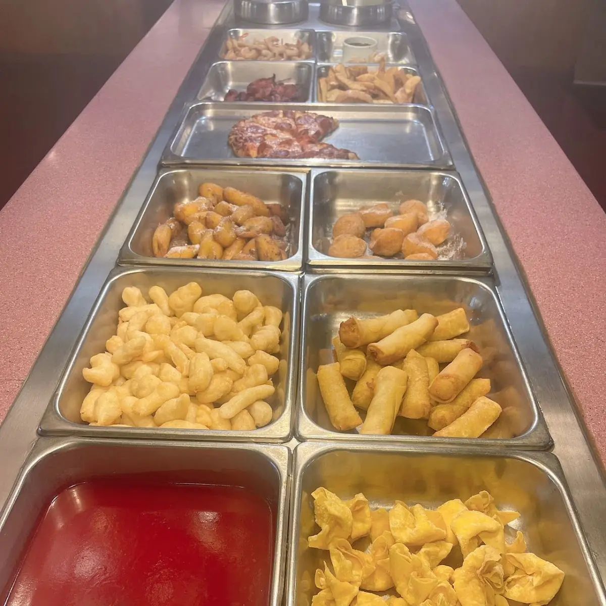 Fried Appetizers and Dipping Sauce