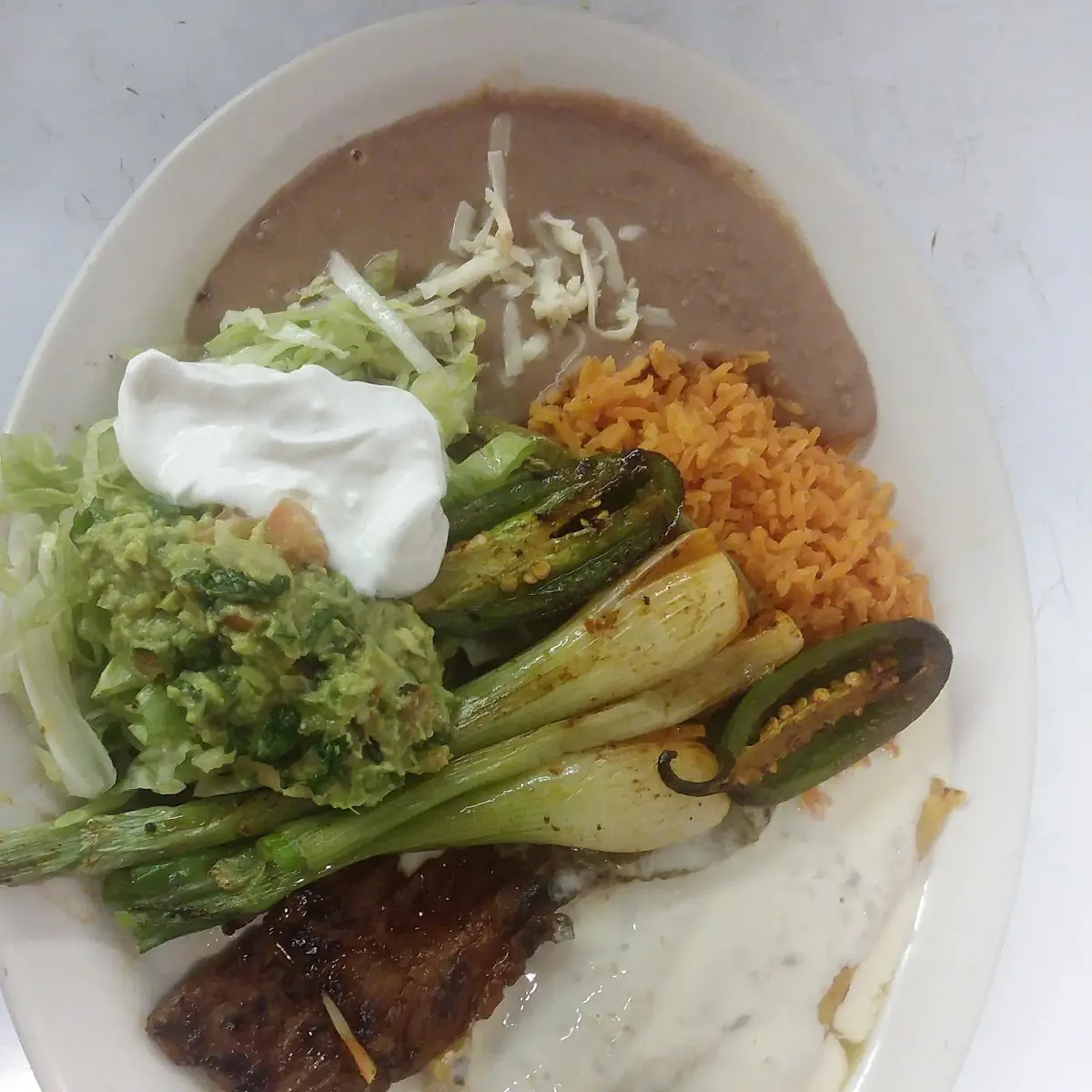 Chile Relleno Enchilada Rice or Beans