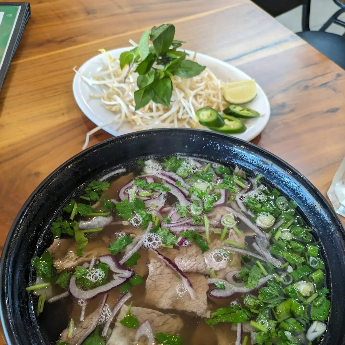 Vietnamese Beef Pho and Spring Rolls