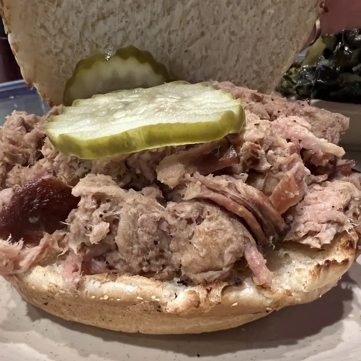 Pulled Pork Barbecue Sandwich