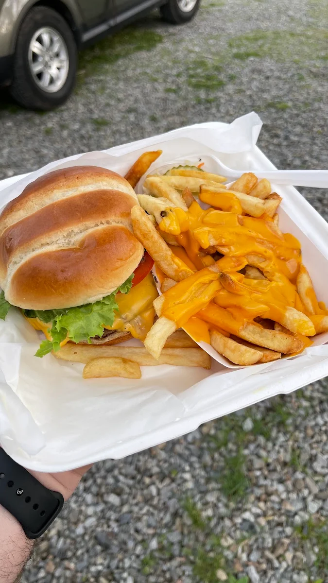 Cheeseburger with Cheese Fries