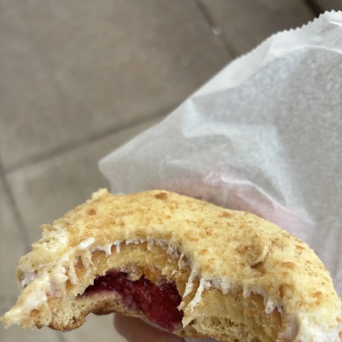 Raspberry Cheesecake Donut