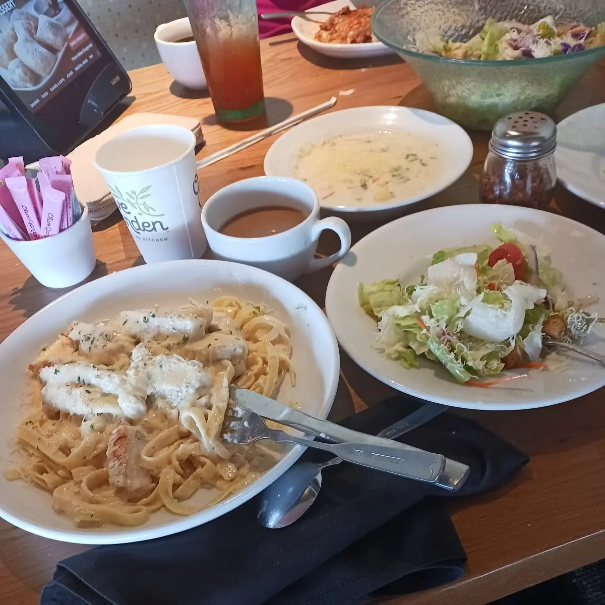 Salad and Bread Sticks