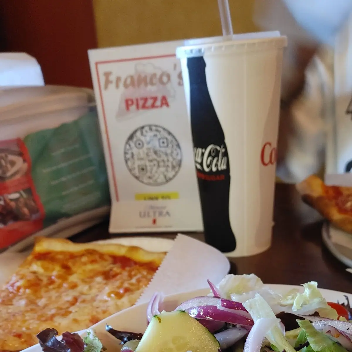 Special Pizza Slice w Side Salad Always a Great Combo