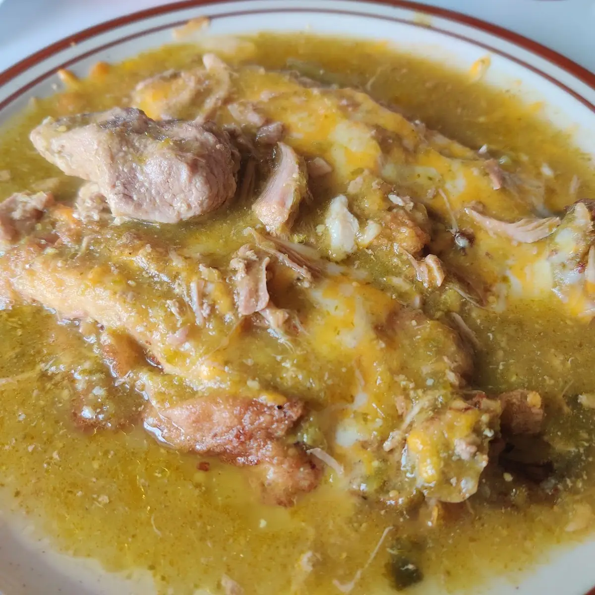 Chile Rellenos with Green Sauce
