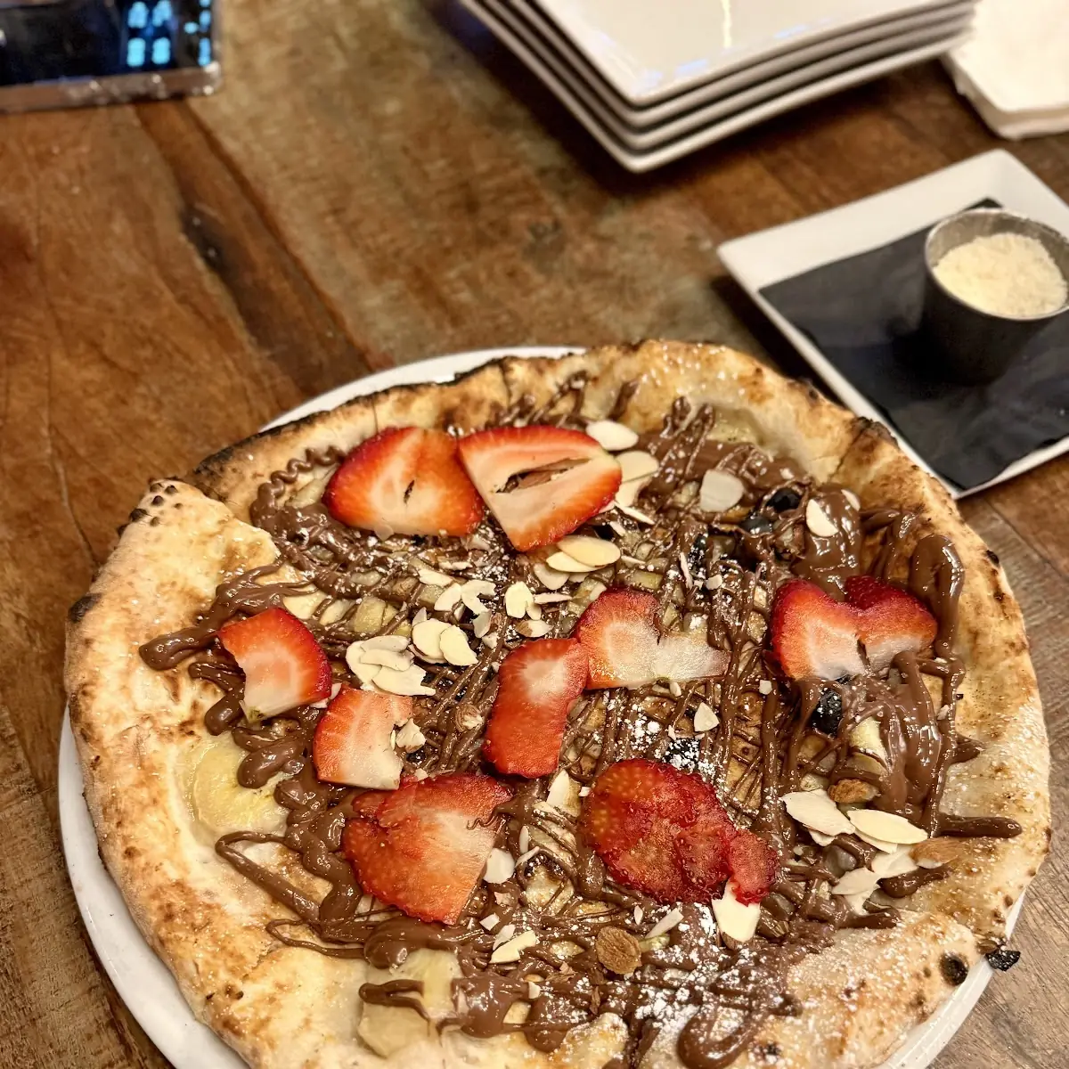 Nutella Pizza Strawberries