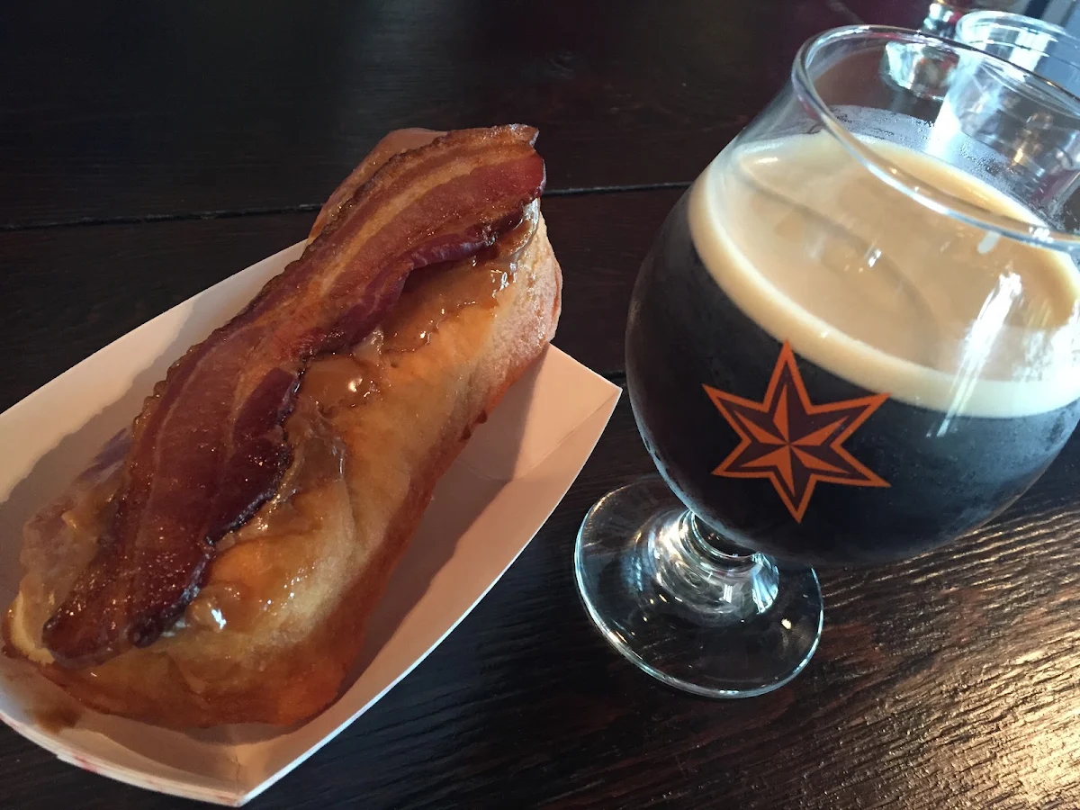 Nitro Brew with Maple Bacon Donut