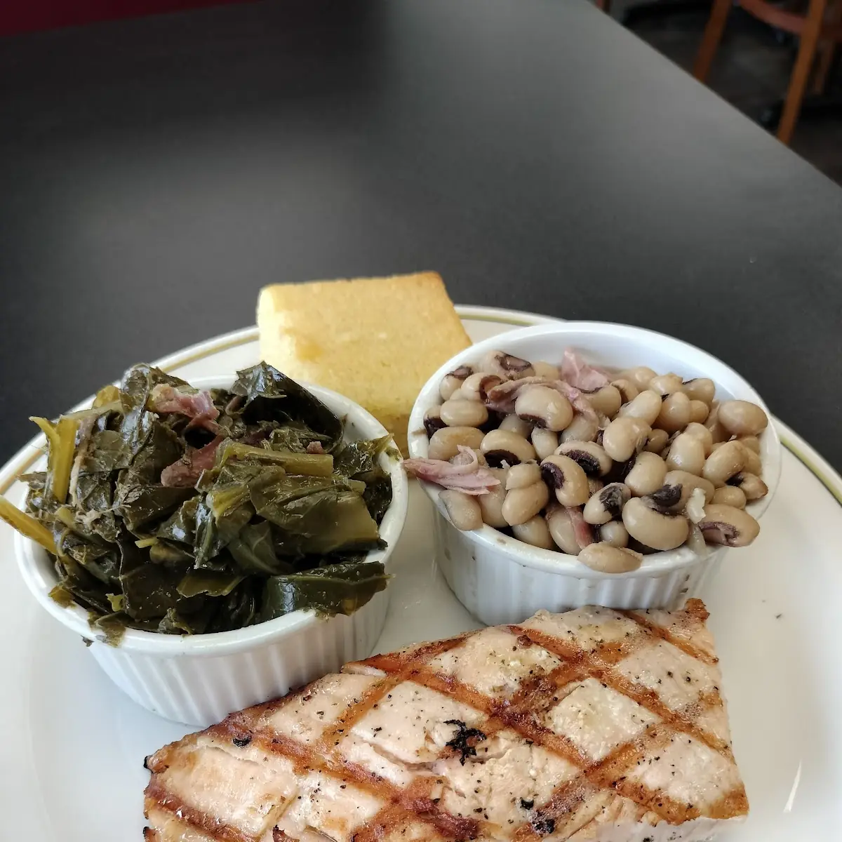 Grilled Salmon and Two Sides