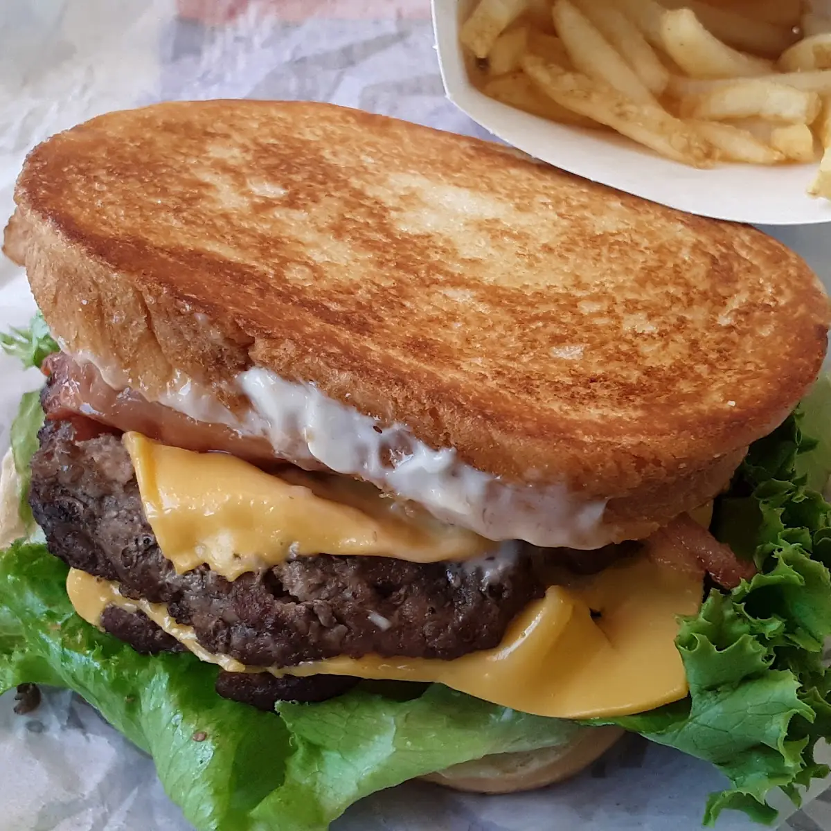 New Sourdough Cheese Burger