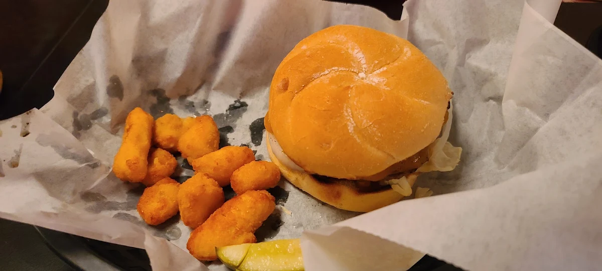 Burger with Cheese Curds
