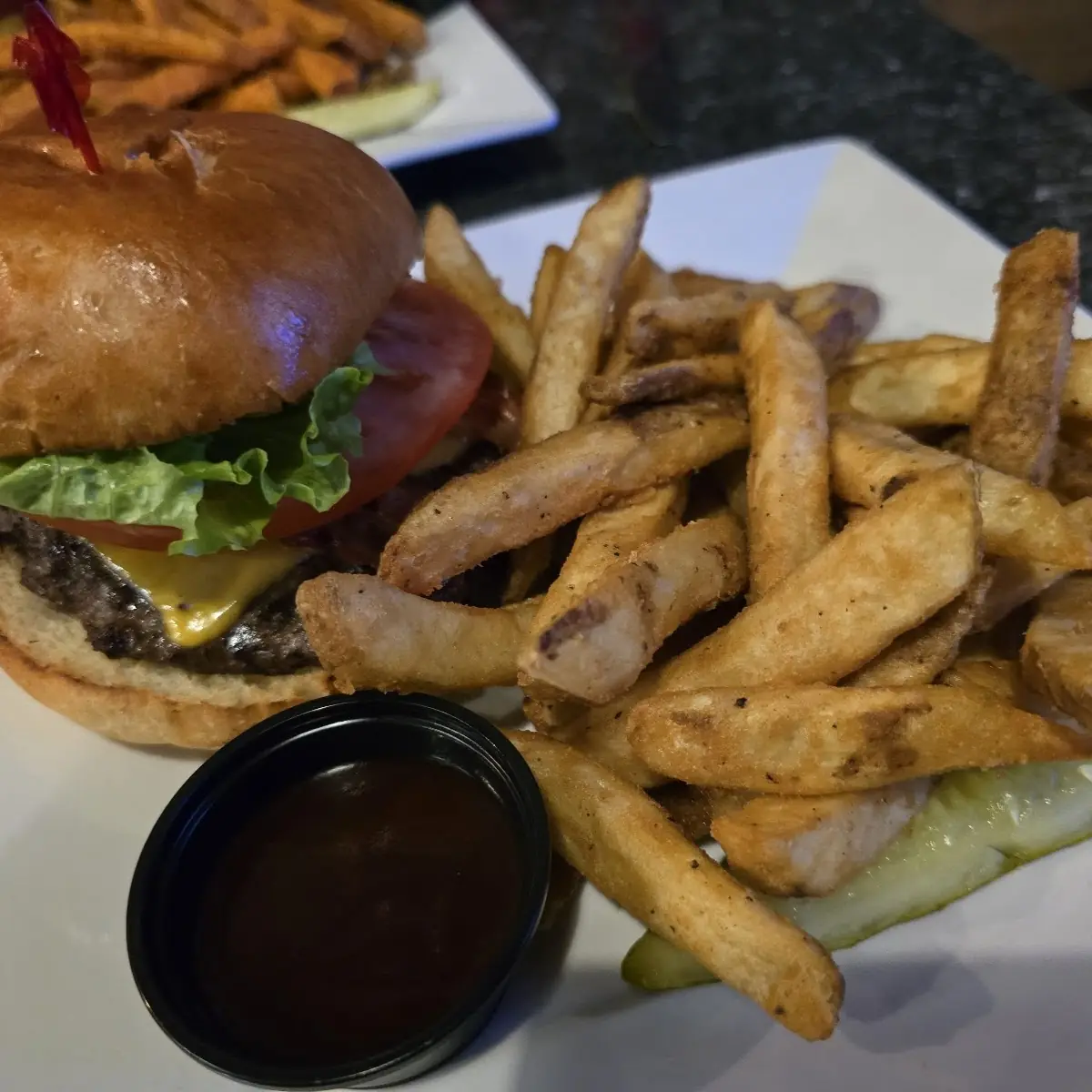 Burger and Fries