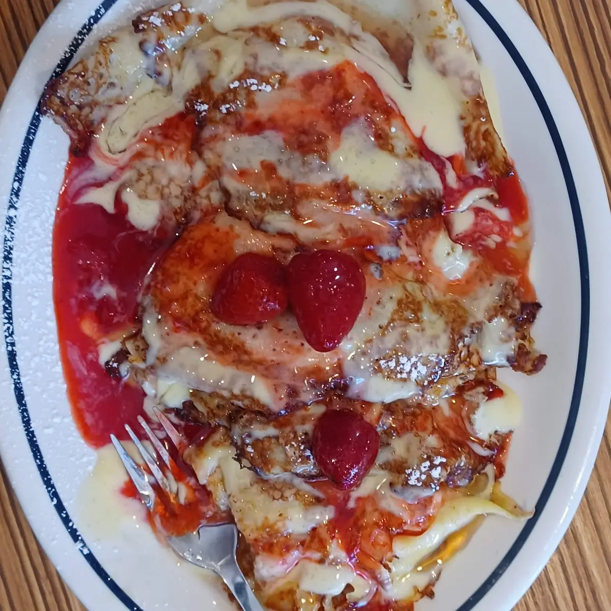 Strawberries & Cream Crepes
