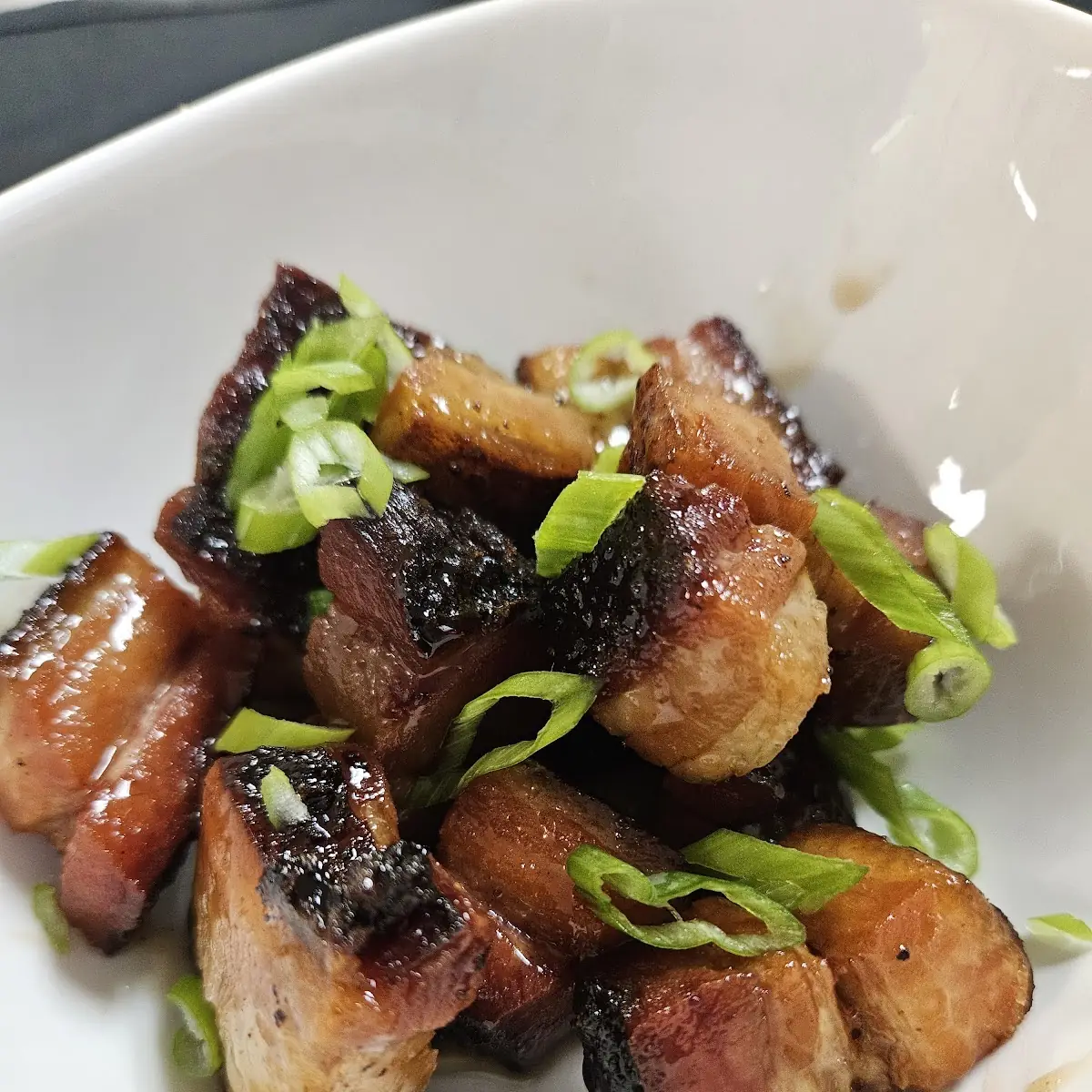 Crispy Pork Belly Bites with Sorghum Glaze