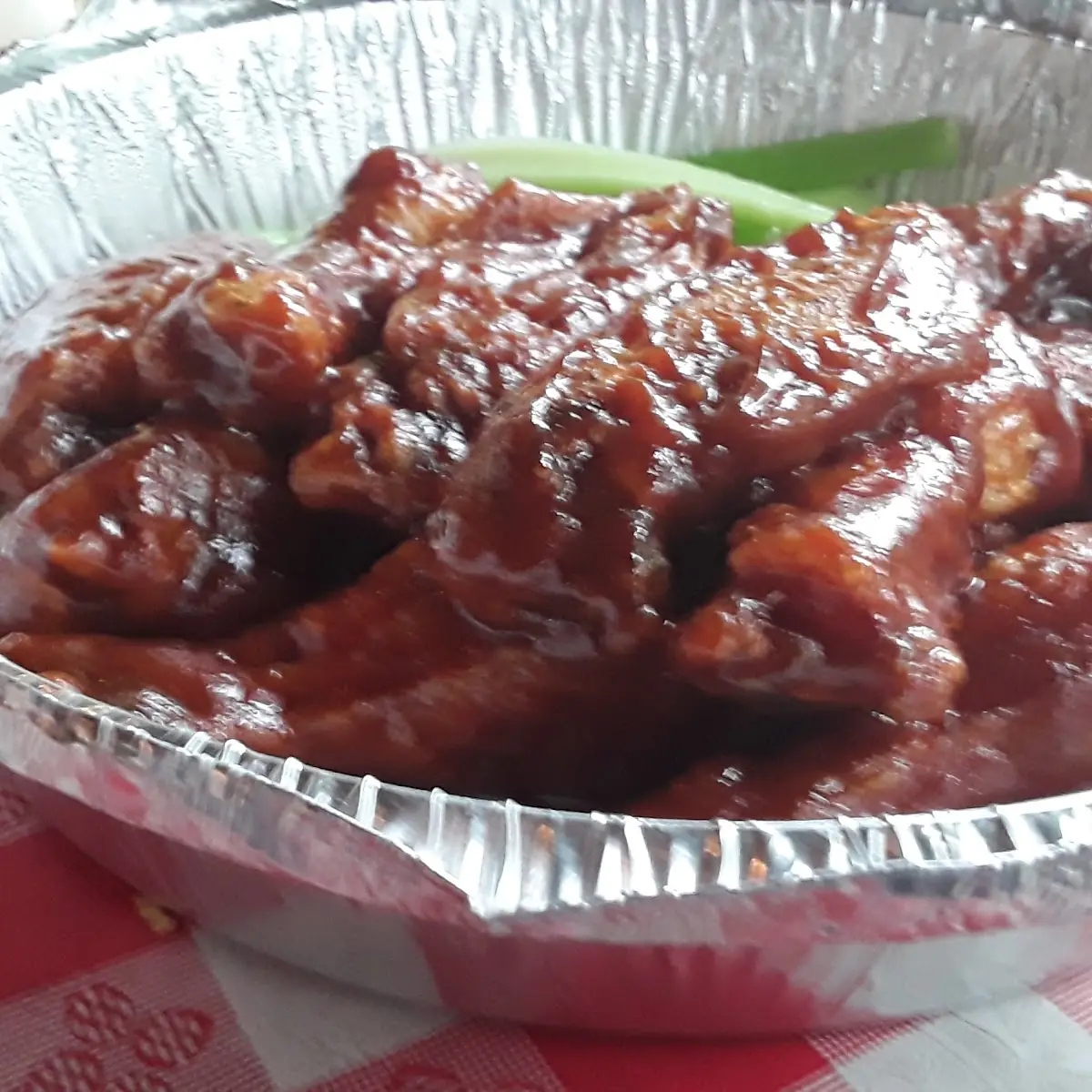 BBQ Chicken Wings with Blue Cheese Dressing