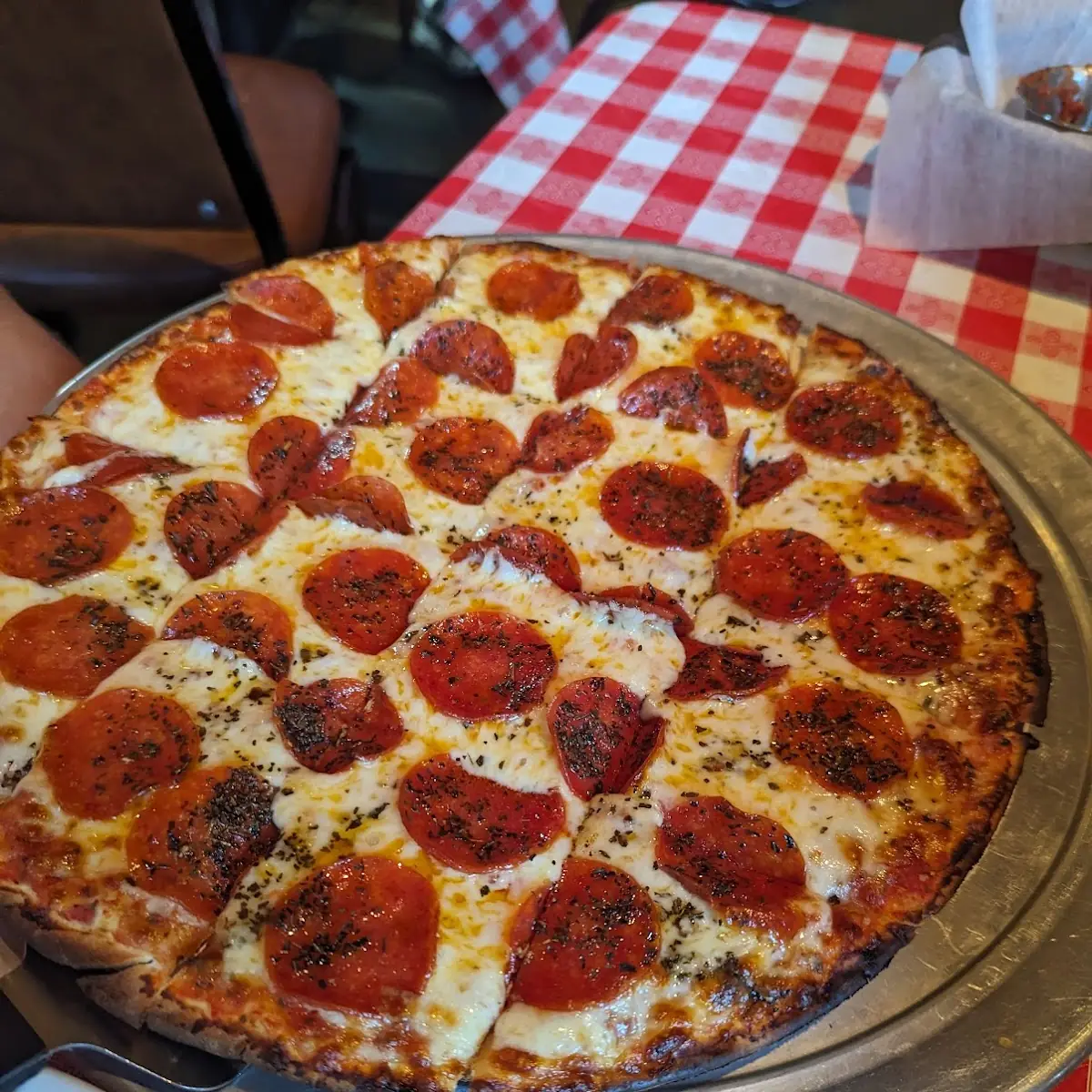 Thin Crust Pepperoni Pizza