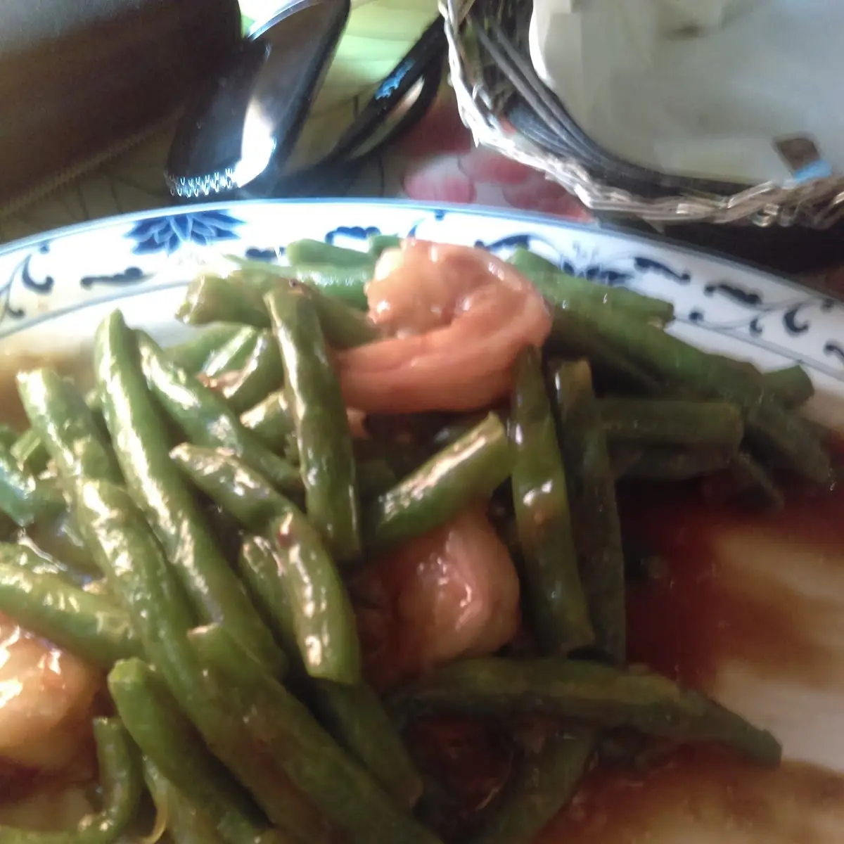 Shrimp with String Beans