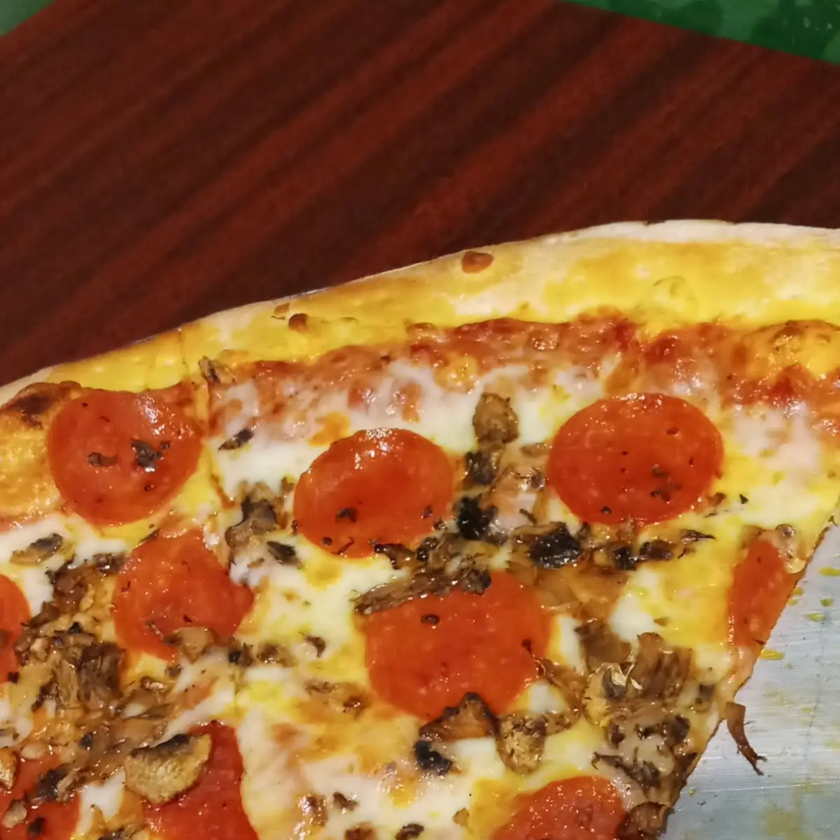 Pepperoni and Mushroom Pizza