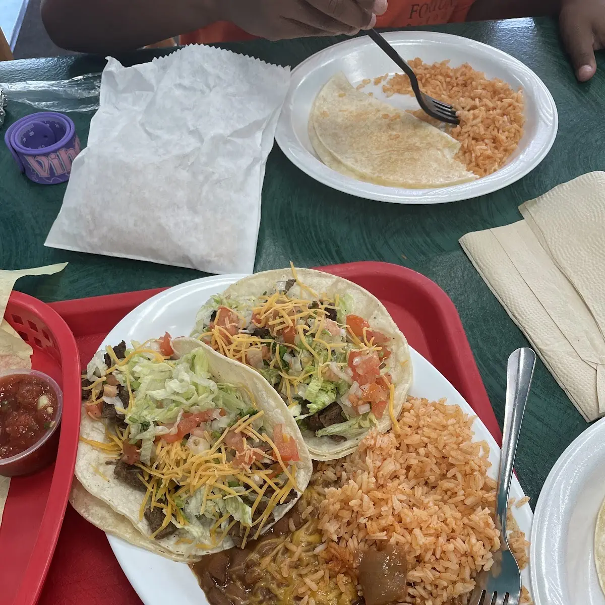 Carne Asada Taco with Rice