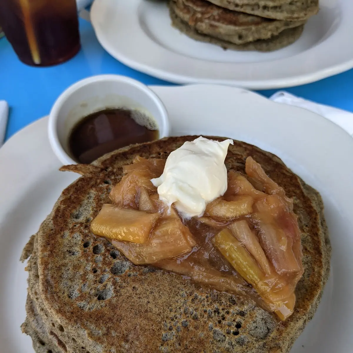 Seasonal Fruit Buckwheat Pancakes