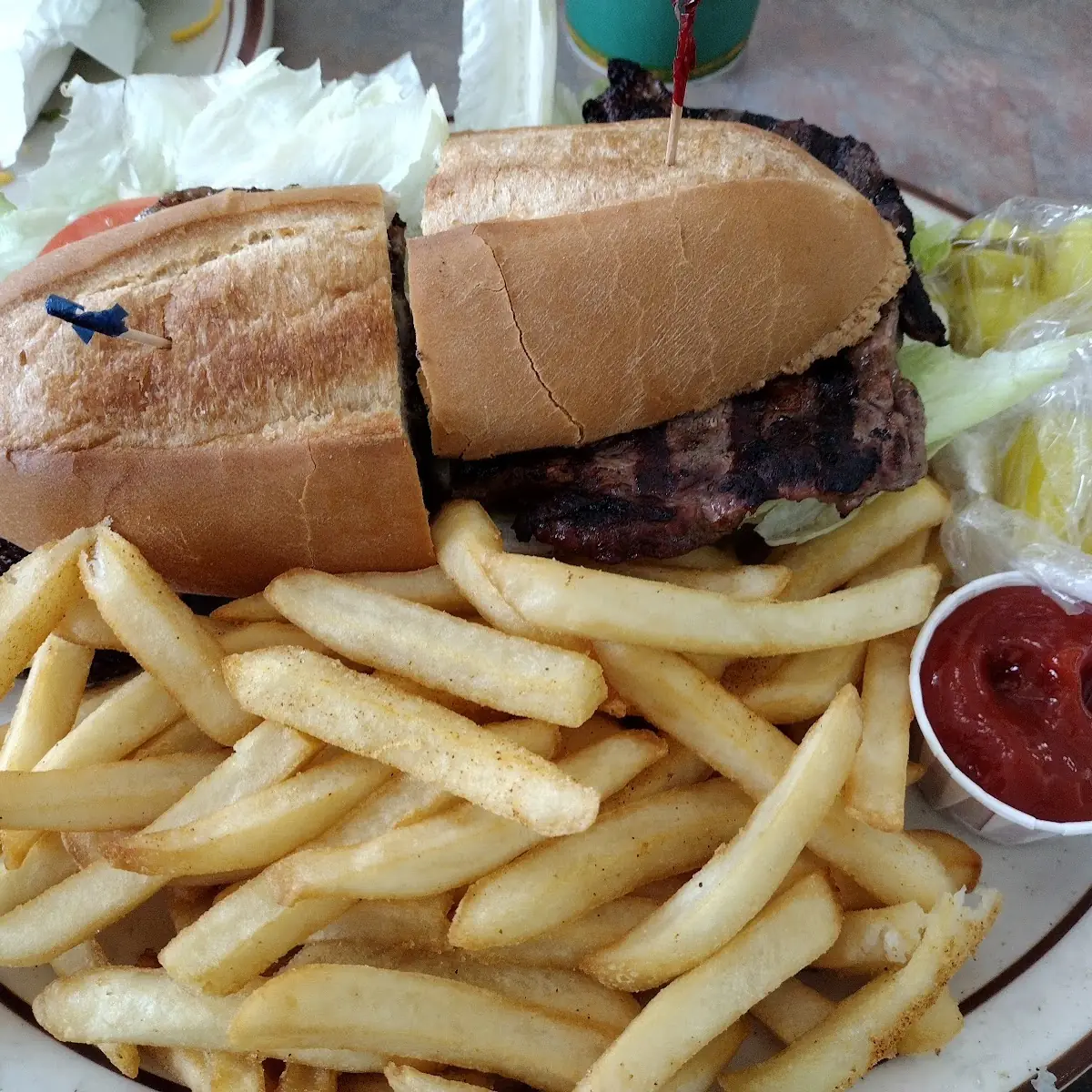 Rib-Eye Steak Sandwich Combo
