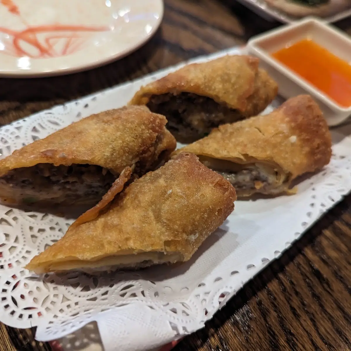 Steak Cheese Egg Roll 2 pcs