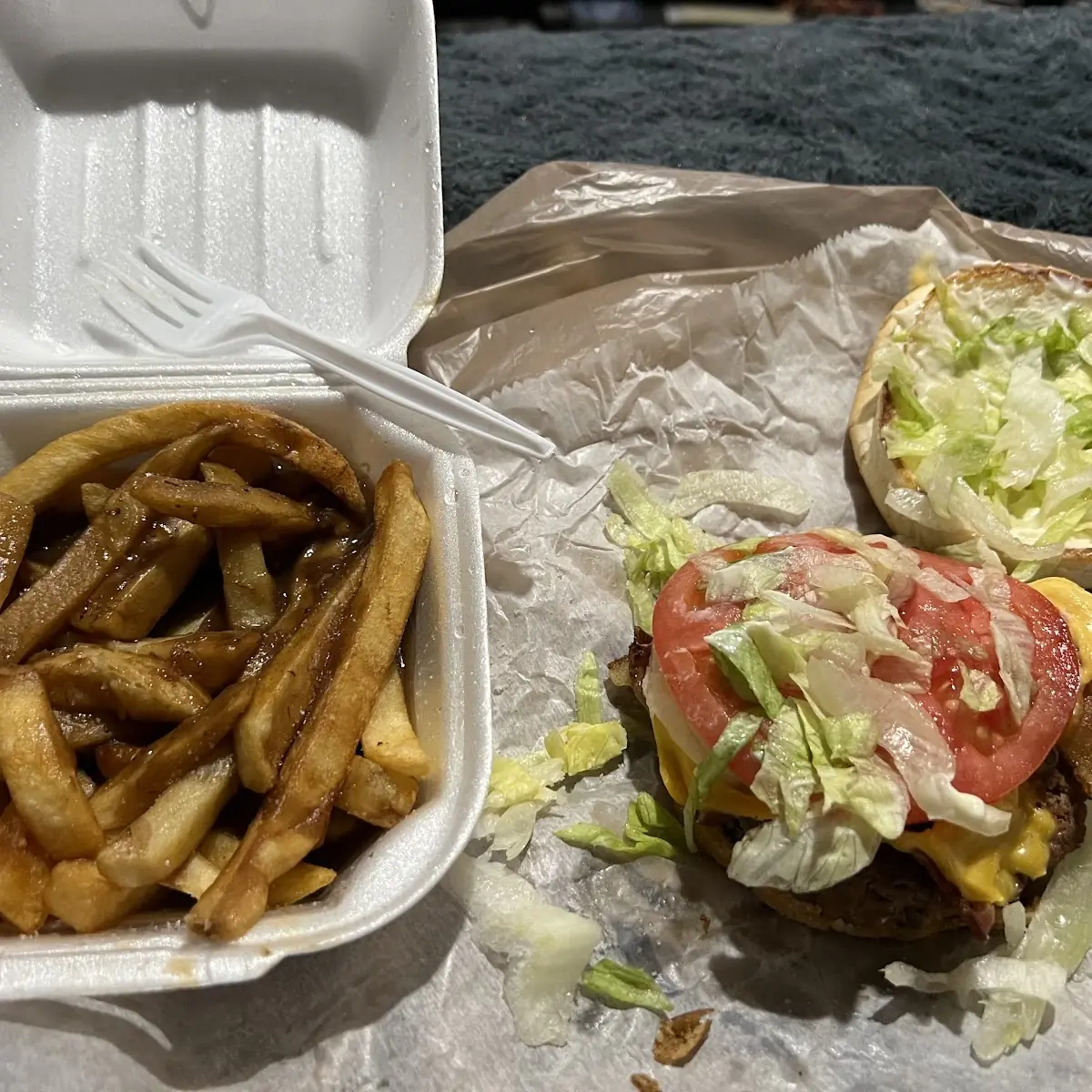 Bacon Cheeseburger with Gravy Fries