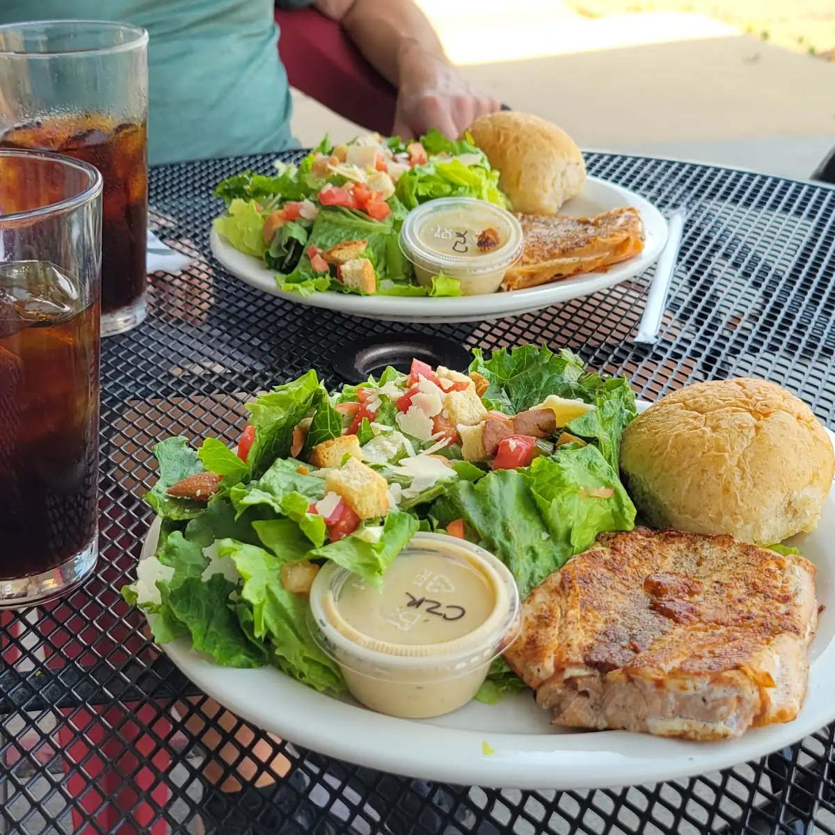 Caesar Salad with Salmom