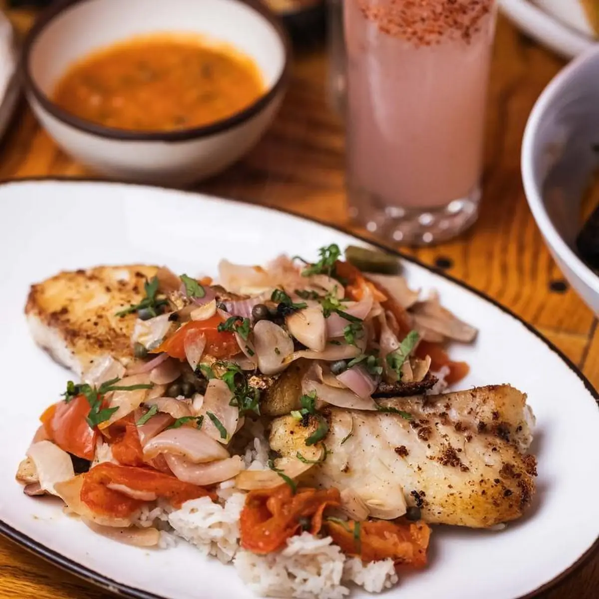 Grilled Tilapia Filet with Achiote Salad