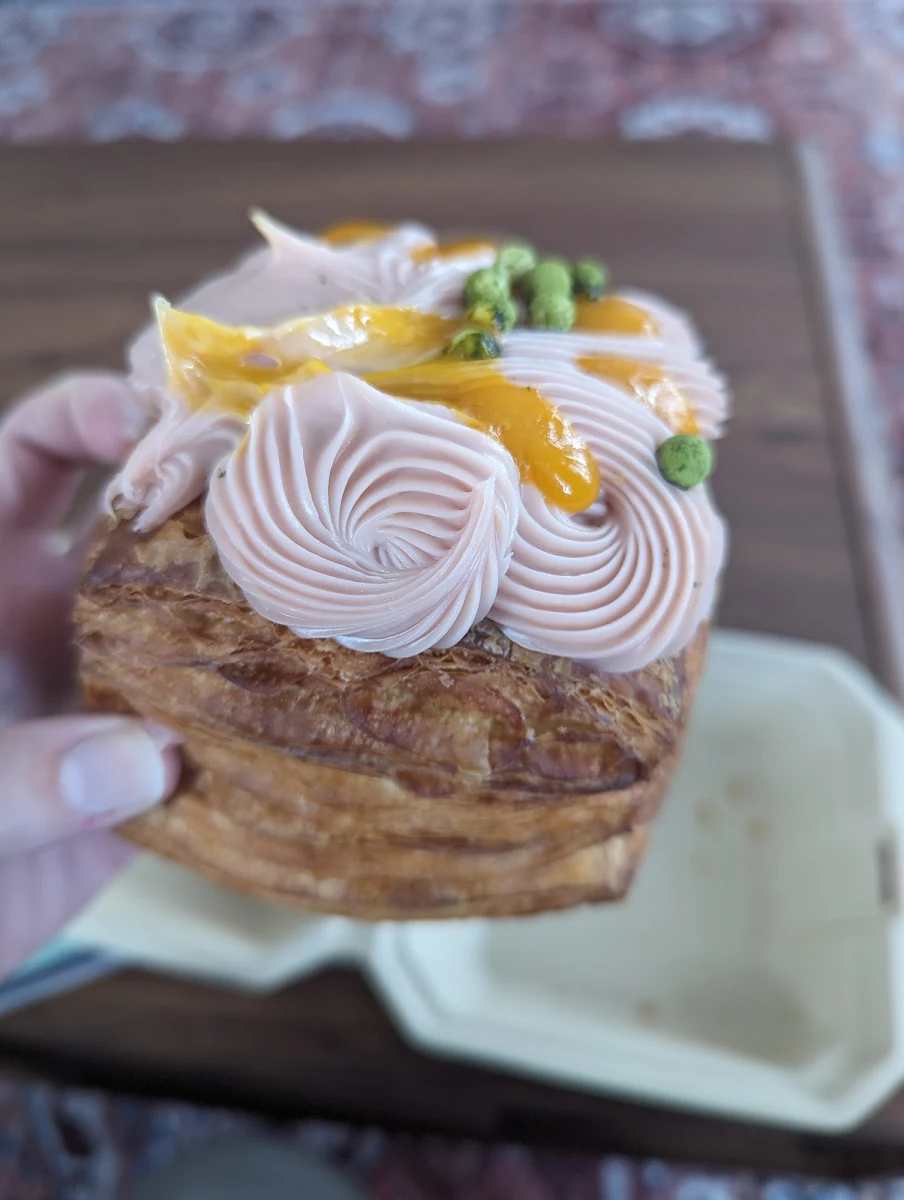 Strawberry Matcha Croissant