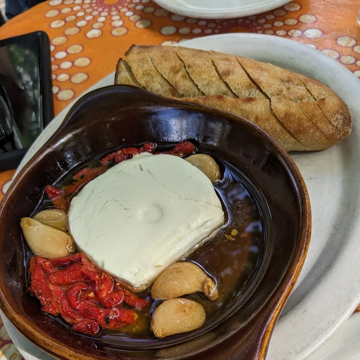 Baked Marinated Vermont Goat Cheese
