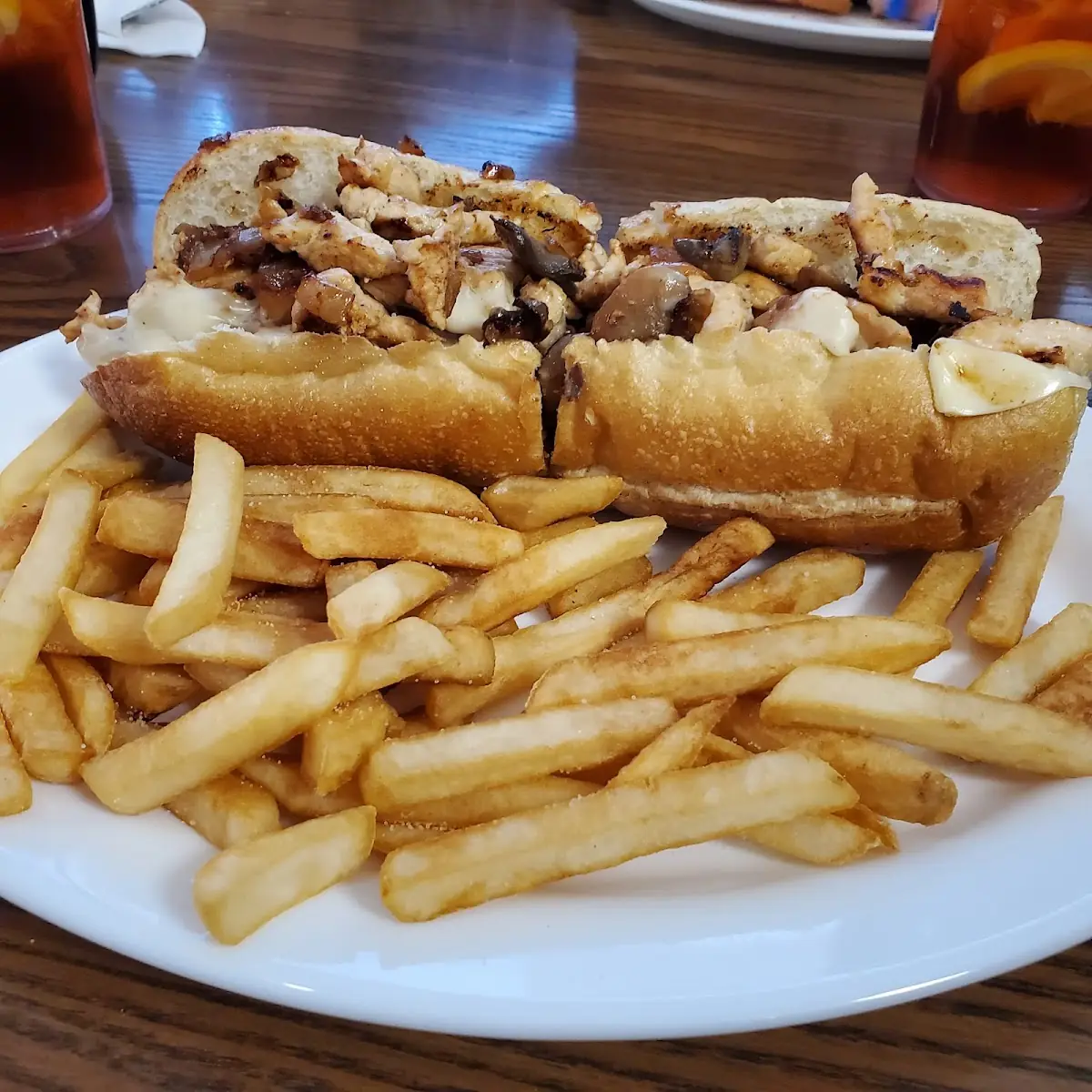 Special Chicken Philly Cheesesteak Sandwich