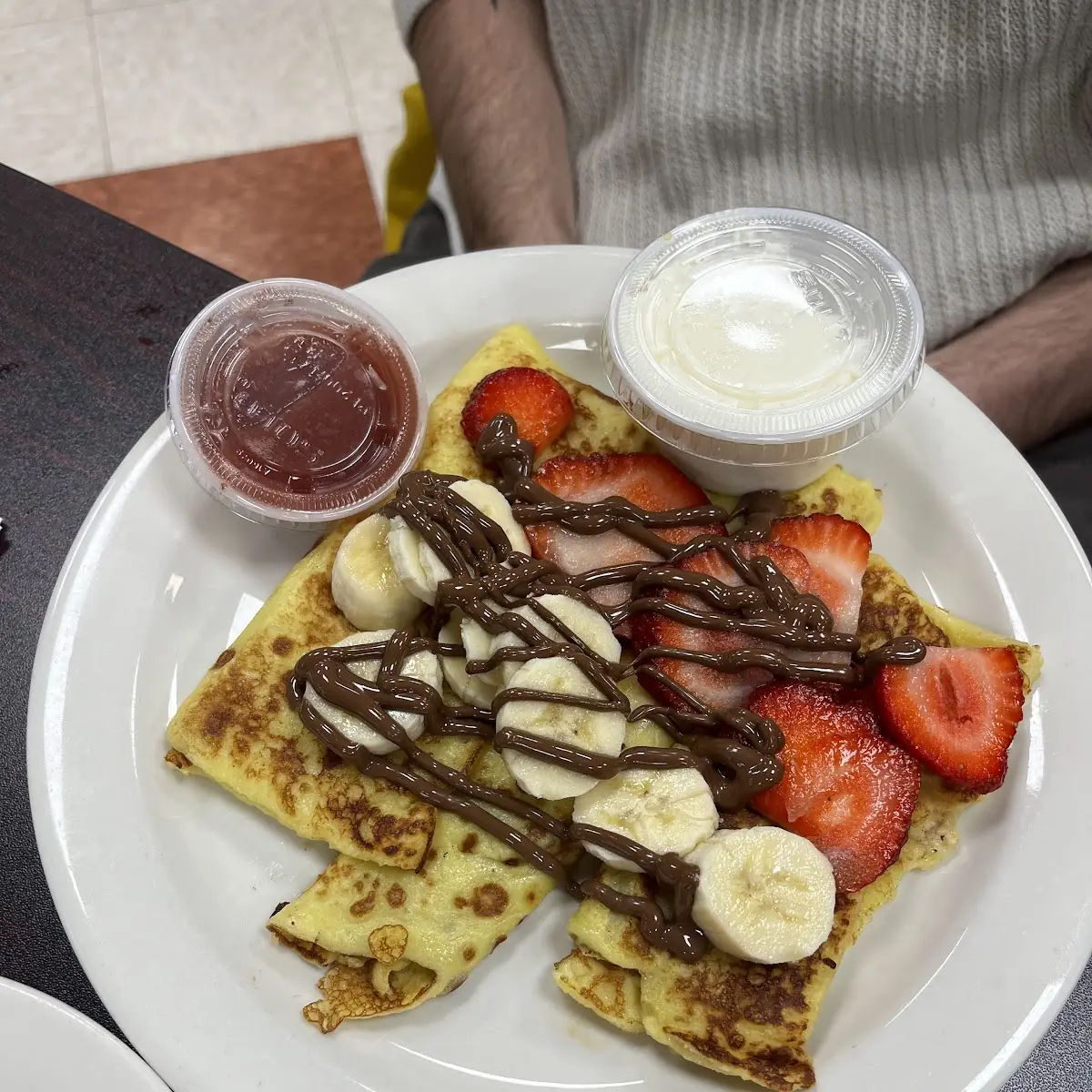 2 Strawberry Banana Nutella Crêpe