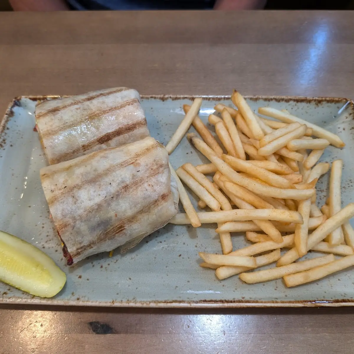 Chicken Wrap with Fries