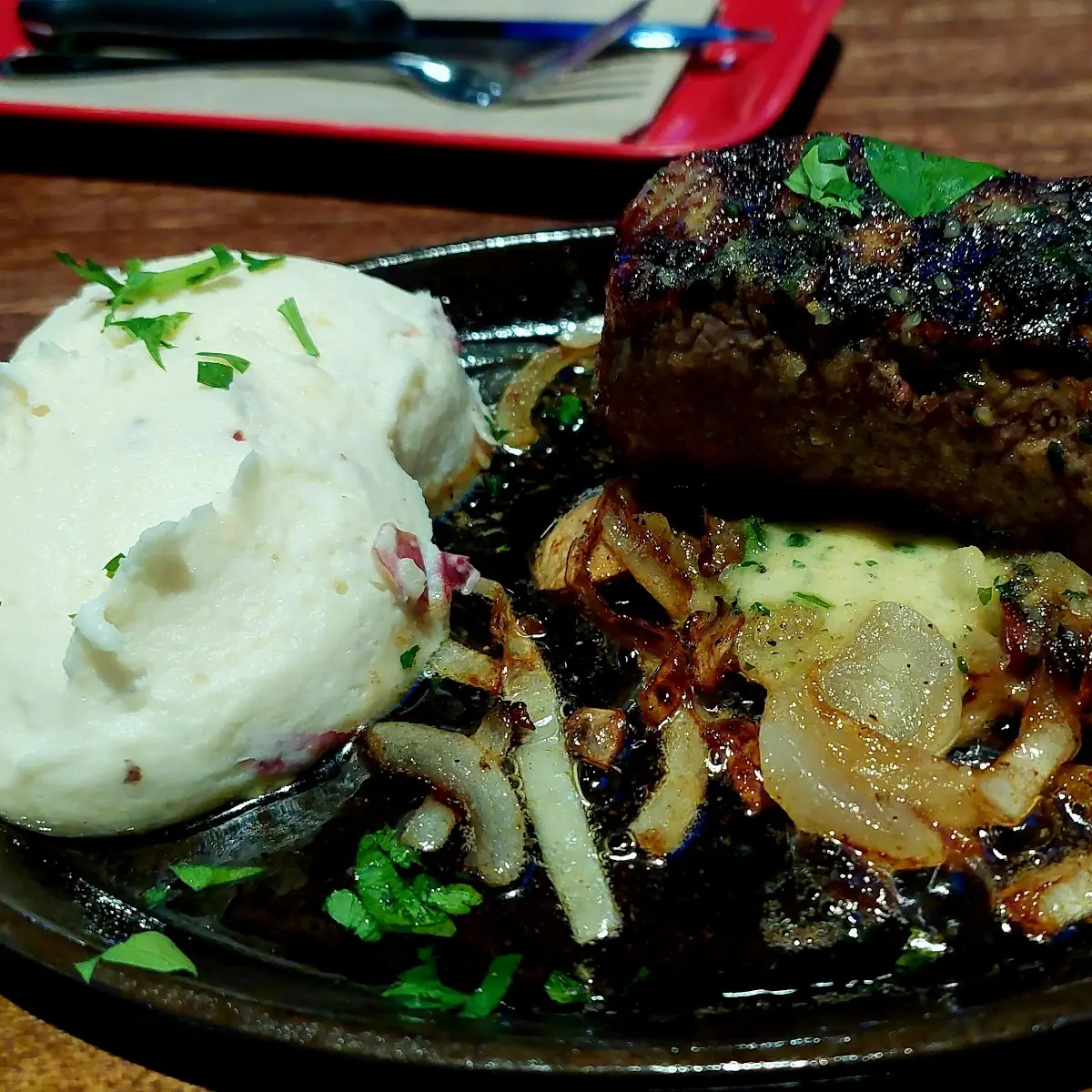Bourbon Street Steak Cooked Medium Rare