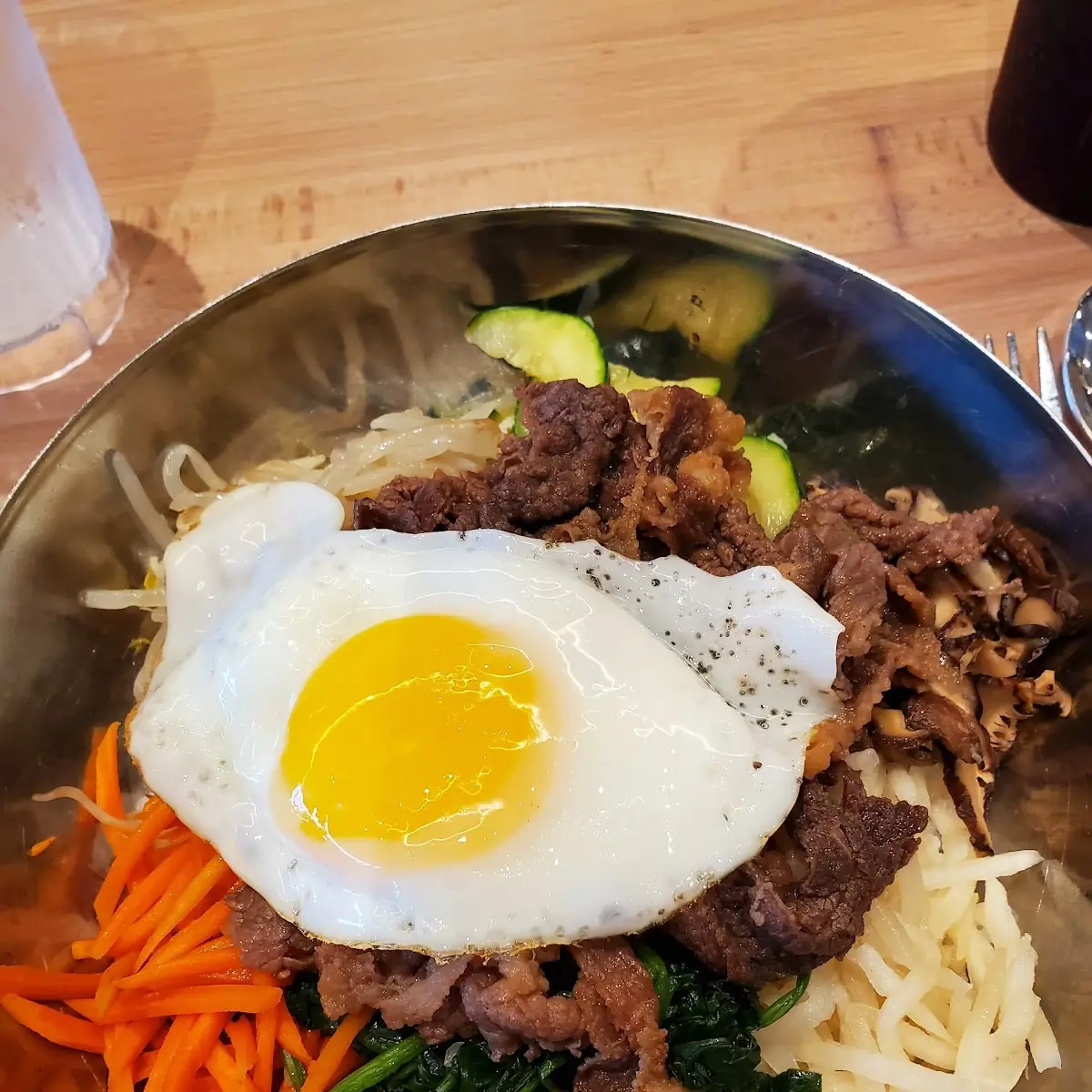 Mixed Vegetable and Beef Bibimbap