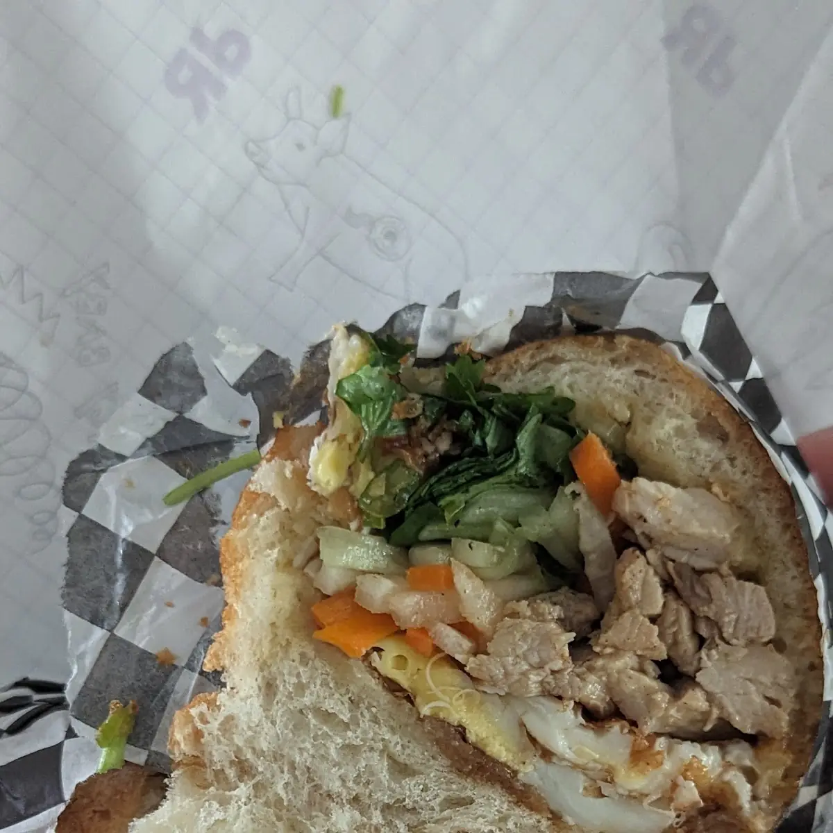Banh MI Sandwich w Eggs