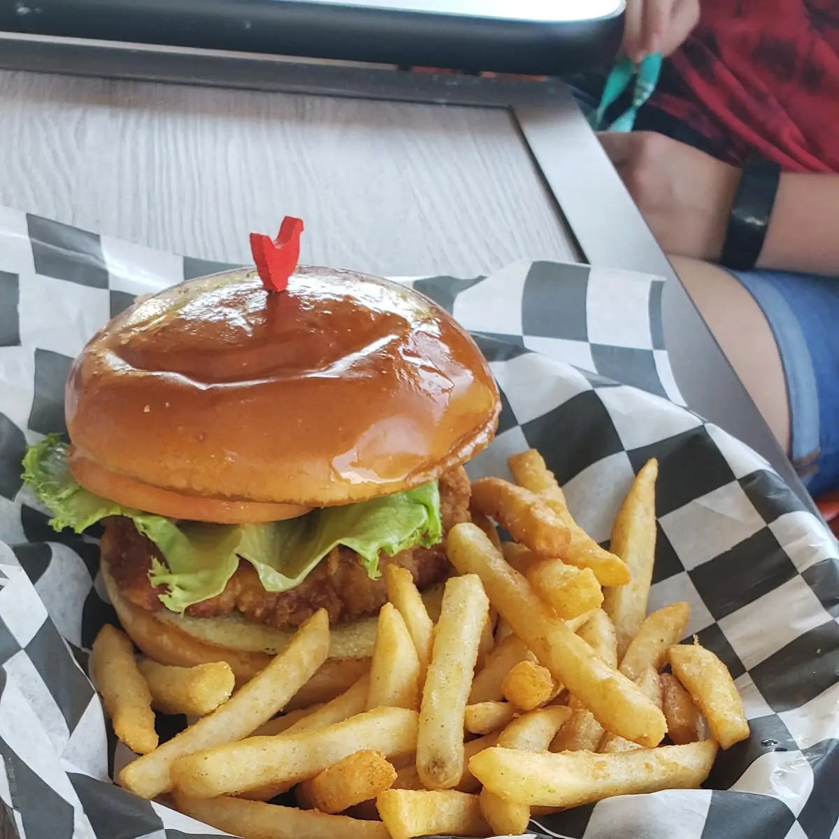 Fried Chicken Sandwich with Fries