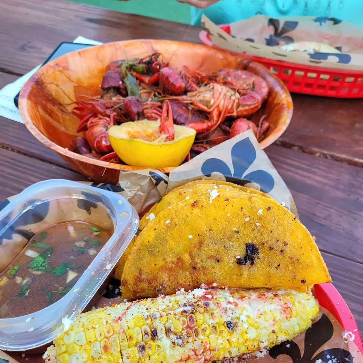 Brarria Taco with Street Corn