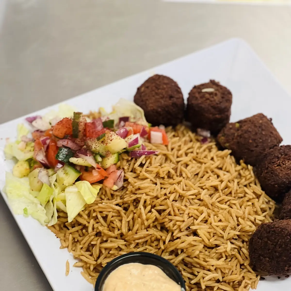 Falafel over Rice